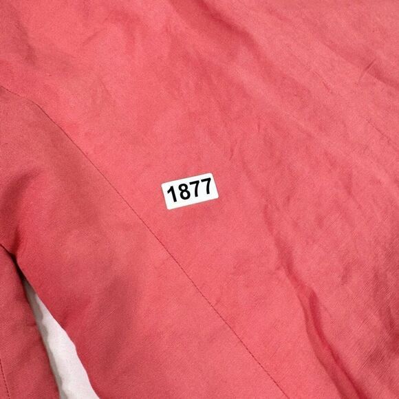 LOFT Jacket Blazer Womens 12 Pink Double Breasted Linen Blend  Career Preppy - Picture 8 of 8